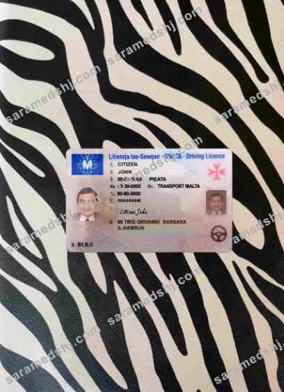 Malta driving license photolook FRONT
